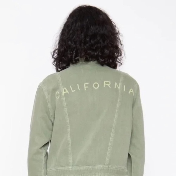 Sandrine Rose x Free People Coveralls Denim Jumpsuit Army Green, Size XS, NWT - Picture 2 of 9